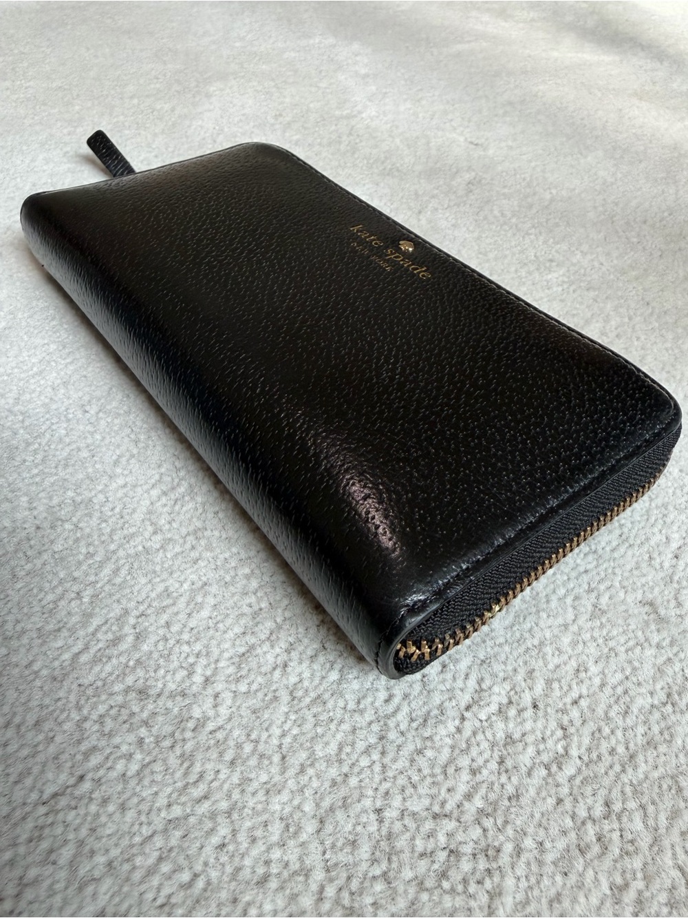 kate spade Black Zip-Around Leather Wallet - Picture 6 of 7